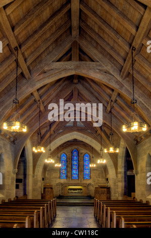 Innere des Heiligtums in Duncan Memorial Chapel in Crestwood, Kentucky Stockfoto