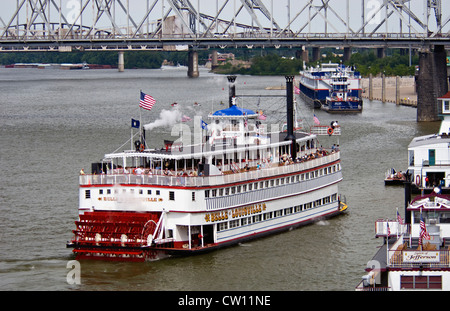 Die Belle of Louisville Steamboat am Ohio River in Louisville, Kentucky Stockfoto