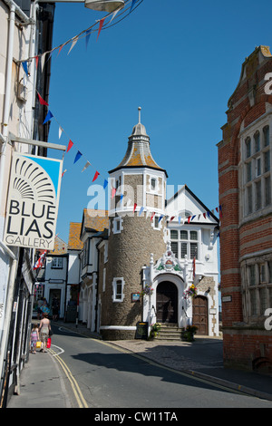 Die Guildhall, Bridge Street, Old Town, Lyme Regis, Dorset, England, Vereinigtes Königreich Stockfoto