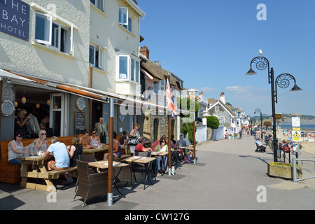 Strandpromenade, Lyme Regis, Dorset, England, Vereinigtes Königreich Stockfoto