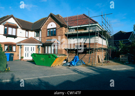 Doppelhaushälfte in Reparatur. London, UK. Stockfoto