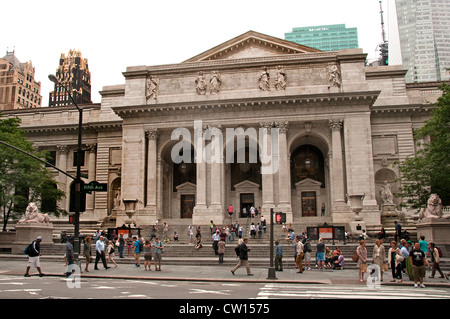 Die New York Public Library 5th Avenue Vereinigte Staaten von Amerika Stockfoto