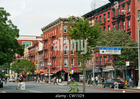 East Village 1st Avenue in Manhattan New York City, Vereinigte Staaten von Amerika Stockfoto
