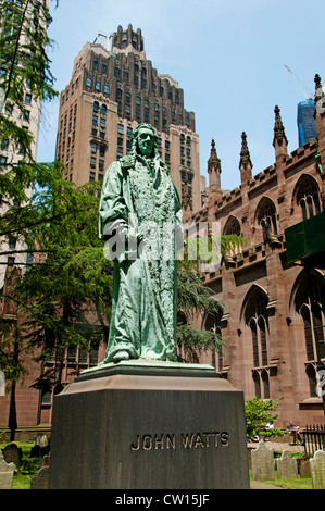 John Watts Trinity Episcopal Church Broadway Lower Manhattan New York City Vereinigte Staaten von Amerika Stockfoto
