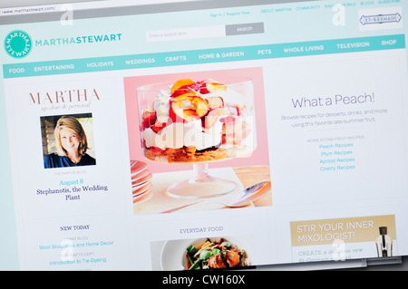 Martha Stewart Webseite Stockfoto