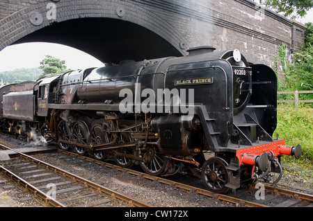 Black Prince Dampflok auf der North Norfolk Eisenbahn Stockfoto