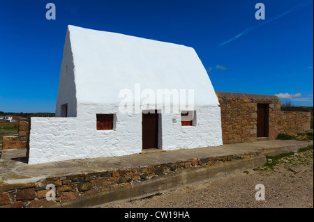 Ferienhaus La Caumine À Mary beste = Le Don Hilton, St. Quen Bay, Insel Jersey, Kanalinseln Stockfoto