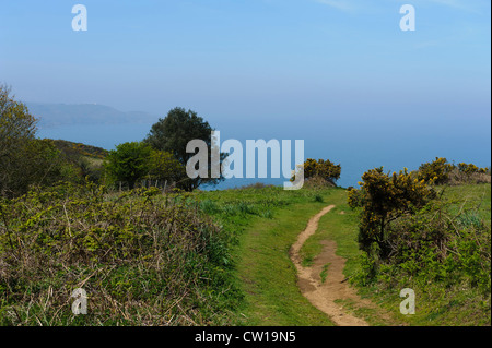 Küste bei Teufelsloch, Insel Jersey, Kanalinseln Stockfoto