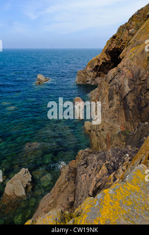 Küste bei Teufelsloch, Insel Jersey, Kanalinseln Stockfoto