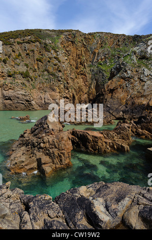 Plémont Bay, Insel Jersey, Kanalinseln Stockfoto