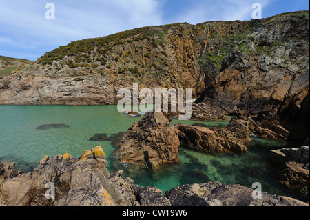 Plémont Bay, Insel Jersey, Kanalinseln Stockfoto