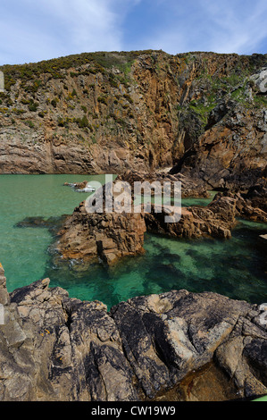 Plémont Bay, Insel Jersey, Kanalinseln Stockfoto