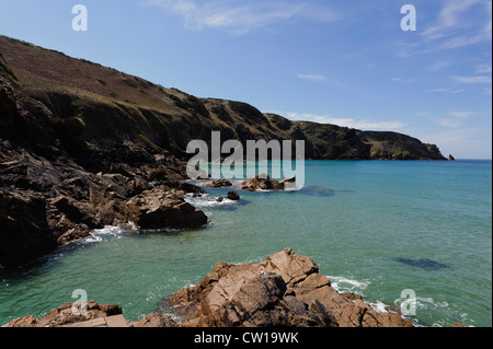 Plémont Bay, Insel Jersey, Kanalinseln Stockfoto