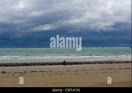 St. Aubin Bay, Insel Jersey, Kanalinseln Stockfoto