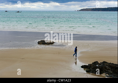 St. Aubin Bay, Insel Jersey, Kanalinseln Stockfoto