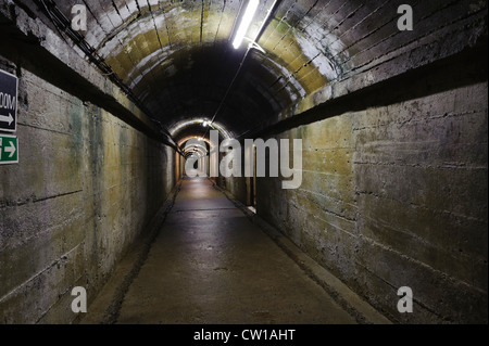 Deutsche Underground-Lazarett, Insel Guernsey, Channel Islands Stockfoto