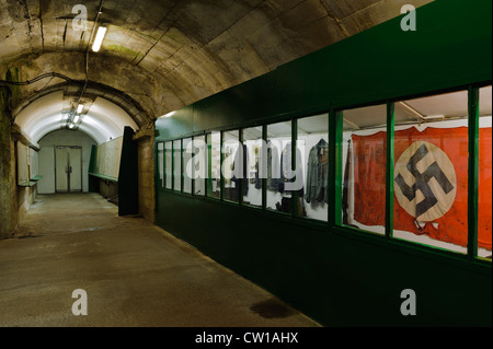 Deutsche Underground-Lazarett, Insel Guernsey, Channel Islands Stockfoto