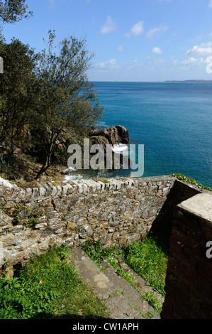 Küste nördlich von Fermain Point, Insel Guernsey, Channel Islands Stockfoto