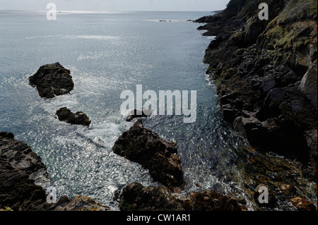 Küste nördlich von Fermain Point, Insel Guernsey, Channel Islands Stockfoto