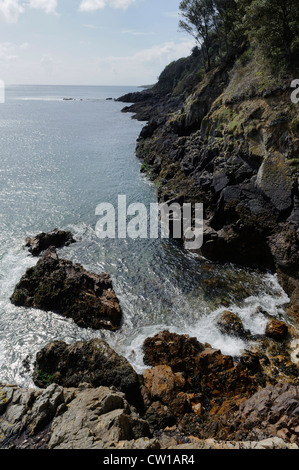 Küste nördlich von Fermain Point, Insel Guernsey, Channel Islands Stockfoto