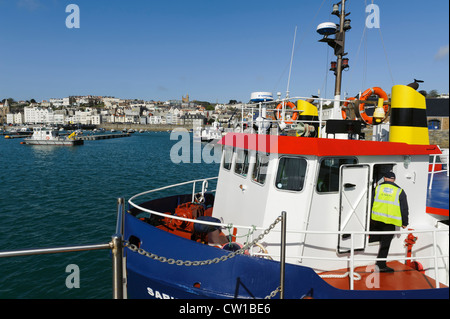 St. Peter Port, Fähre nach Herm, Insel Guernsey, Channel Islands Stockfoto