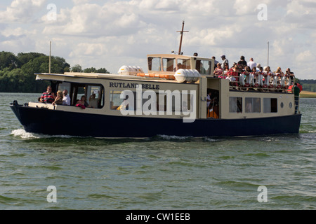 Rutland Belle Ausflugsboot auf Rutland Water, Nr Oakham Leicestershire, England, UK Stockfoto