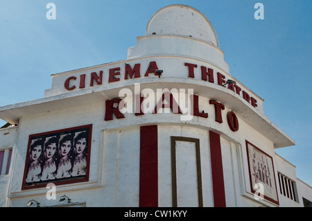 Rialto Kino, klassische Art-Deco-Architektur in Casablanca, Marokko Stockfoto