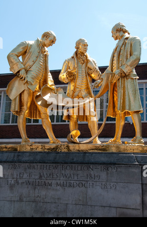 Die Golden Boys-Statue in Birmingham, West MIdlands, UK Stockfoto