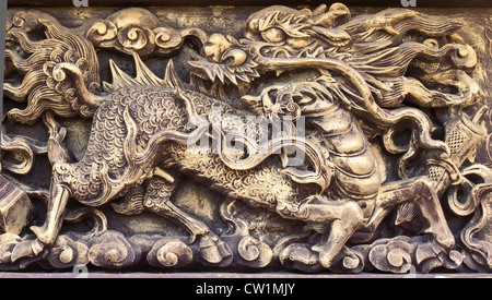 Drachen, Tiere in der Mythologie Überzeugungen des chinesischen Volkes. Stockfoto