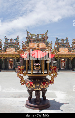 die chinesischen Wohnstil. Das Dekor ist bunt. Stockfoto