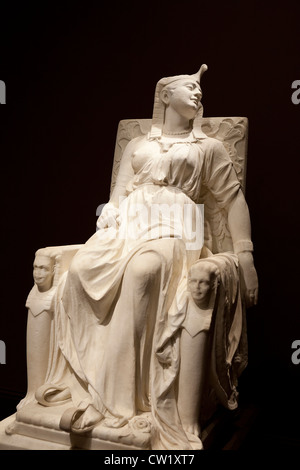 "Der Tod der Kleopatra" Marmorskulptur von Edmonia Lewis, 1876 Stockfoto