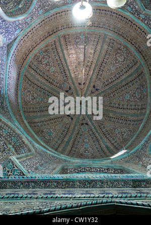 Fliesen Sie-Kuppel der Vorkammer, Mausoleum des Pahlavan Mahmud und Khane von Chiwa, Chiwa, Usbekistan Stockfoto