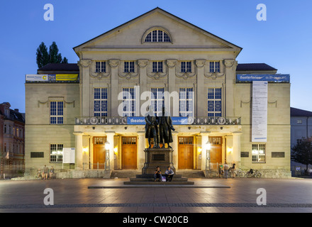 National Theatre am Theaterplatz, Weimar, Thüringen, Deutschland Stockfoto