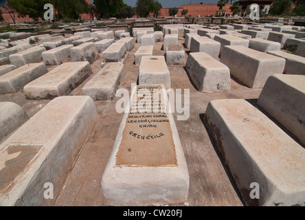 der jüdische Friedhof in Marrakesch, Marokko Stockfoto