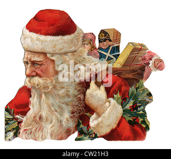 Santa Claus Oberkörper Stockfoto