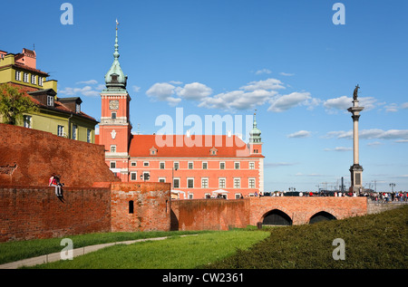 Königsschloss in Warschau / Polen Stockfoto