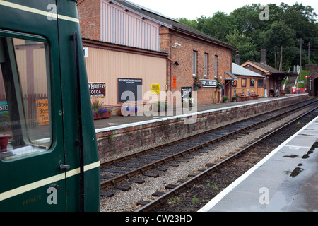 Bishops Lydeard Station auf West Somerset Railway, England Stockfoto