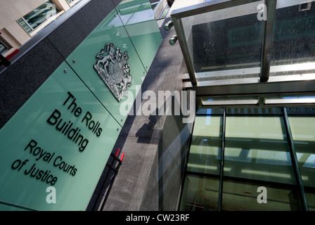 Das Rollen-Gebäude, Royal Courts of Justice, London Stockfoto