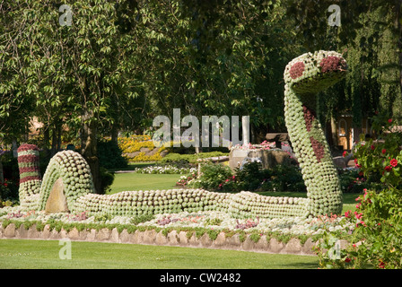 Eines der Blumenschmuck der Jesperhus Flowerpark Stockfoto