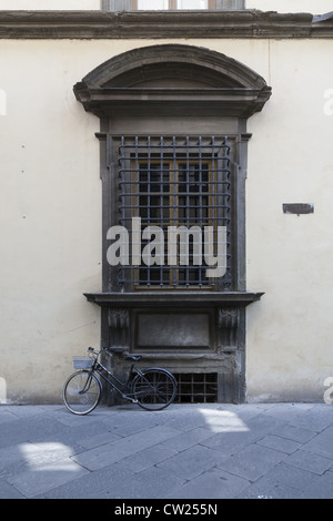 Fahrrad in Lucca, Toskana, Italien Stockfoto