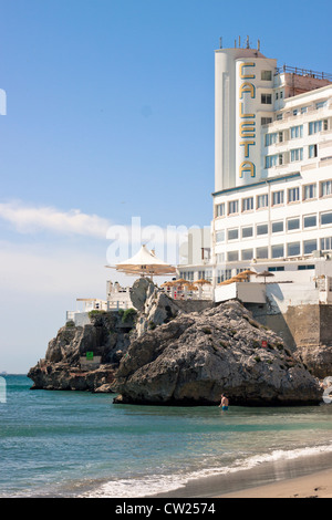 Hotel Caleta in Catalan Bay, Gibraltar. Stockfoto