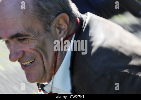 Colm Toibin auf der 3. Feis Teamhra auf die Hügel von Tara, Navan, County Meath, Irland Stockfoto