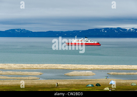 MS Expedition Kreuzfahrt Spitzbergen Norwegen Skandinavien Stockfoto