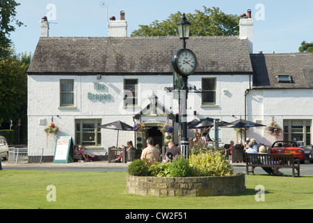 Die Trauben Hotel in Wrea Green, Lancashire, England Stockfoto