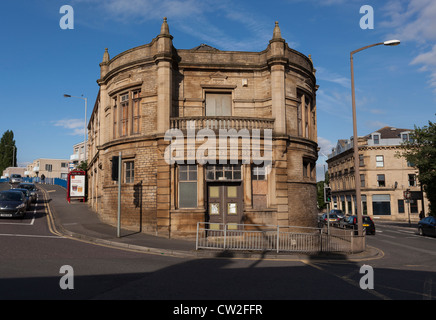 Gelände des ehemaligen Carnegie-Bibliothek in Shipley, in der Nähe von Bradford. Stockfoto