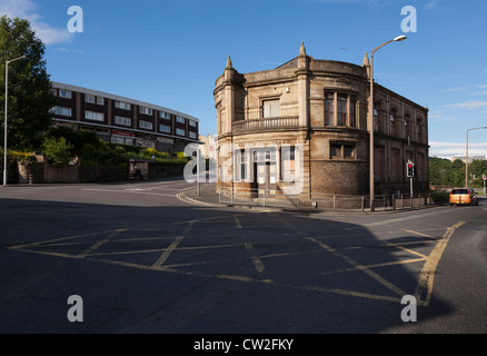 Gelände des ehemaligen Carnegie-Bibliothek in Shipley, in der Nähe von Bradford. Stockfoto