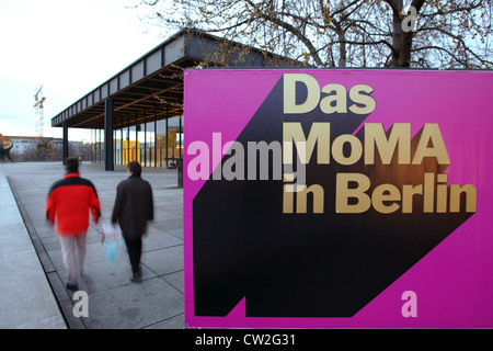 Das Museum für moderne Kunst in der neuen Nationalgalerie in Berlin Stockfoto