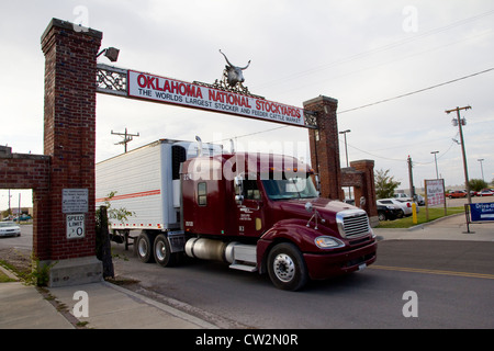 Nationalen Stockyards Eingang, Oklahoma, Oklahoma City, OK, USA Stockfoto