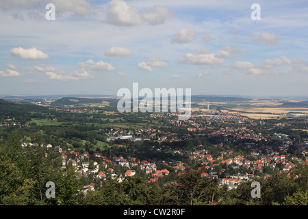 Blick vom Burgberg in bad harzburg Stockfoto