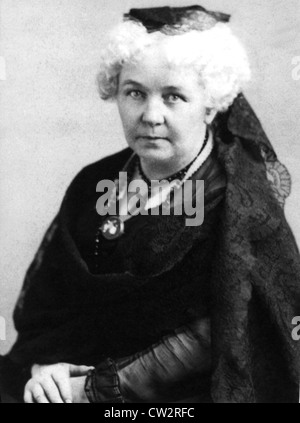 ELIZABETH CADY STANTON (1815-1902) US-amerikanischer Sozialaktivist und Abolitionist um 1880 Stockfoto